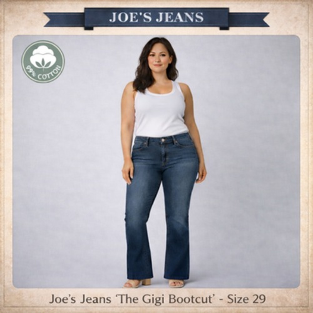 Joe's Jeans Gigi Bootcut Jeans Womens 29 Blue Medium Wash Mid Rise Stretch 29x30